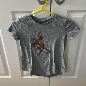 Dancing reindeer tee